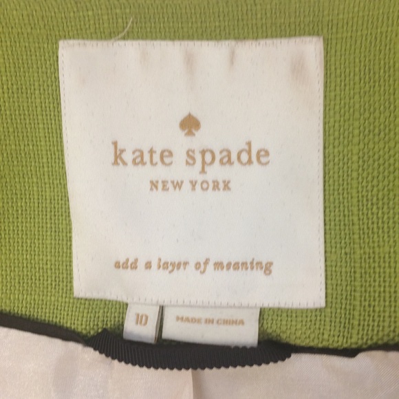 Kate Spade Micah cropped jacket in Moroccan green - Picture 6 of 7